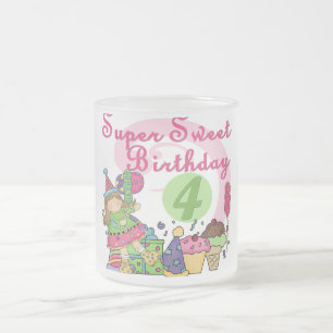 Tasse Givré T-shirts et cadeaux Super Sweet 4e anniversaire