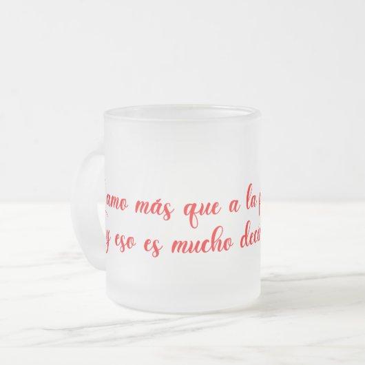Tasse Givré Te amo mas que a la pizza (Devant gauche)