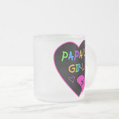 Tasse Givré Tee - shirt de la fille du papa, casquettes, (Devant droit)