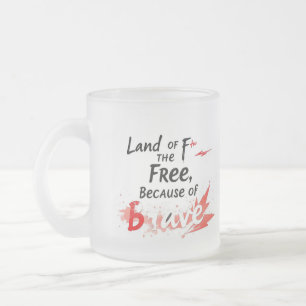 Tasse Givré Terre des Libres, à cause des Braves