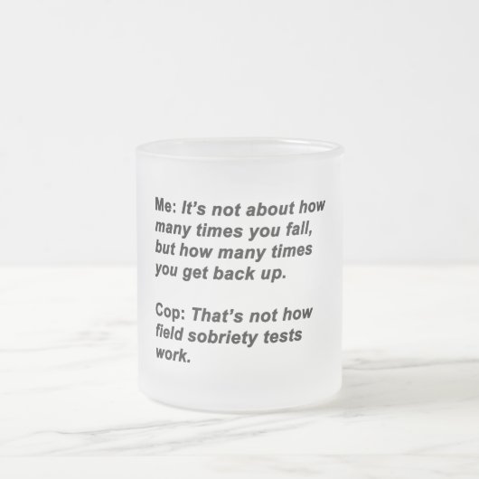 Tasse Givré Test de Sobriété (Centre)