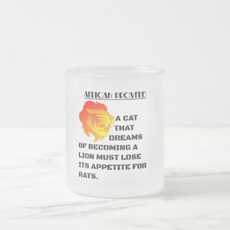 Tasse Givré Tête de lion rugissant