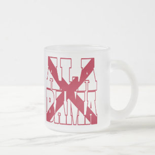 Tasse Givré Texte du drapeau de l'état de l'Alabama