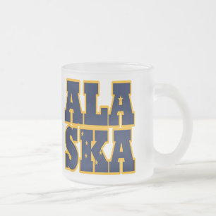 Tasse Givré Texte du drapeau de l'État de l'Alaska