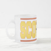 Tasse Givré Texte du drapeau écossais (Gauche)