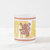 Tasse Givré Texte du drapeau écossais (Centre)
