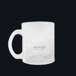 Tasse Givré Texte personnalisable et élégant sur marbre transp<br><div class="desc">L'effet wow est garanti par un texte personnalisable Sleek sur le marbre transparent Frosted Glass Coffee Mug. Personnalisez ce design moderne pour être le vôtre. Pour plus de personnalisation, cliquez sur le lien "customiser plus loin" et utilisez l'outil de conception pour modifier ce modèle. Tous les styles de texte, couleurs,...</div>