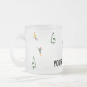 Tasse Givré Texte Personnalisé Ski alpin Ski Ski Ski (Gauche)