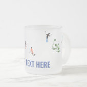 Tasse Givré Texte Personnalisé Ski alpin Ski Ski Ski (Devant droit)