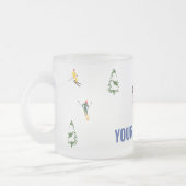 Tasse Givré Texte Personnalisé Ski alpin Ski Ski Ski (Gauche)