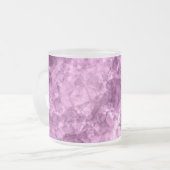 Tasse Givré Texture rose foncé (Devant gauche)