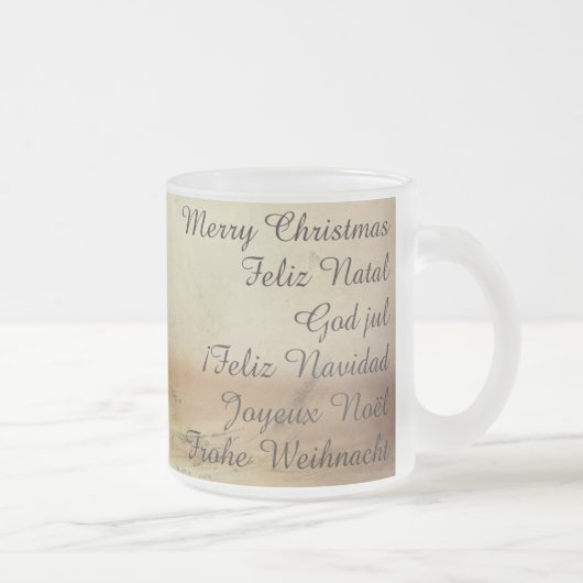 Tasse Givré Thème de Noël avec balle de Noël (Droit)