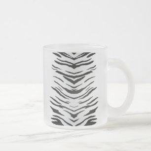 Tasse Givré Tigre ou zèbre blanc barré