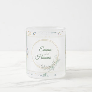 Tasse Givré Ton plus beau matin après, avec motif floral -