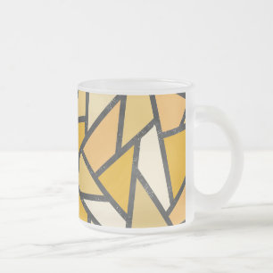 Tasse Givré Tons de motif en vitrail jaune