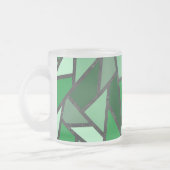 Tasse Givré Tons de motif en vitrail vert (Gauche)