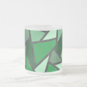 Tasse Givré Tons de motif en vitrail vert (Centre)