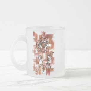 Tasse Givré Touches de terre cuite moderne et rose de encre Fr