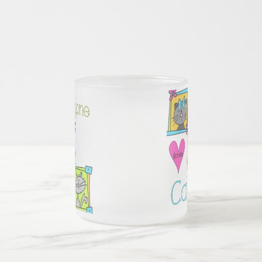 Tasse Givré Tout le monde aime les chats (Centre)