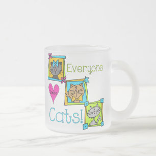 Tasse Givré Tout le monde aime les chats