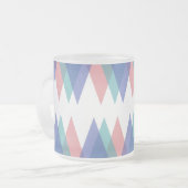 Tasse Givré Triangles bleu et corail (Devant gauche)