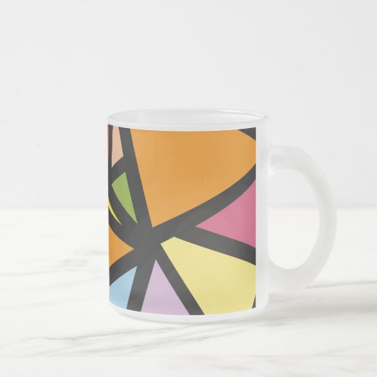 Tasse Givré Triangles colorés motif 3 (Droit)