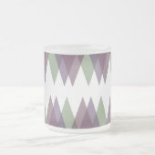 Tasse Givré Triangles mauve et vert (Centre)