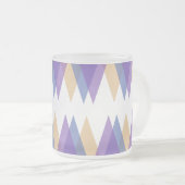 Tasse Givré Triangles pourpre, bleu et jaune (Devant droit)