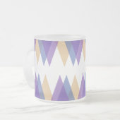 Tasse Givré Triangles pourpre, bleu et jaune (Devant gauche)