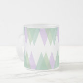 Tasse Givré Triangles vert et lilas (Devant gauche)
