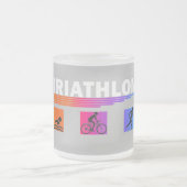 Tasse Givré Triathlon : Maîtriser la natation, vélo, courir (Centre)