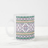 Tasse Givré Tribal Multicolore ancien symbole folk art design (Gauche)