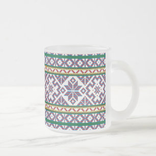 Tasse Givré Tribal Multicolore ancien symbole folk art design