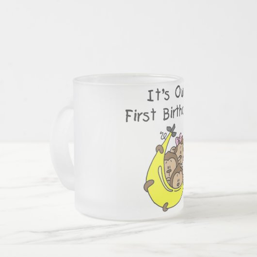 Tasse Givré Triplets 1er - Deux garçons, une fille (Devant gauche)