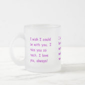 Tasse Givré Tu me manques tellement d'amour que tu souhaites t (Gauche)