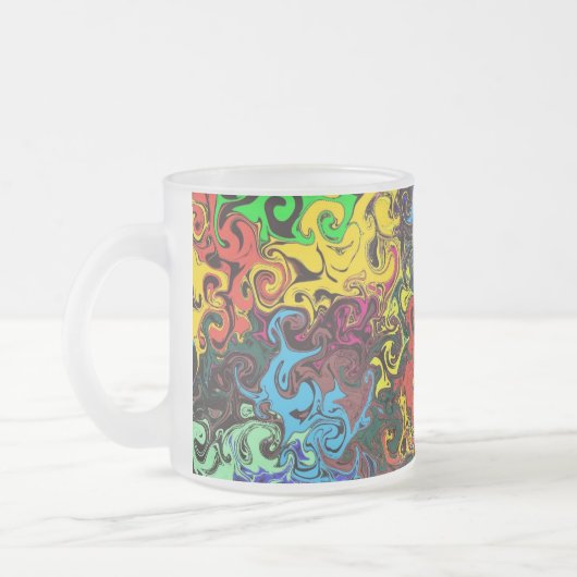 Tasse Givré Twirlers colorés Abstraits / (Gauche)