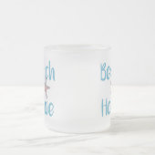 Tasse Givré Typographie de la maison de plage Starfish Café Mu (Centre)