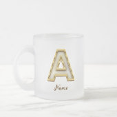 Tasse Givré Typographie originale A Monogram Gold (Gauche)