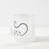 Tasse Givré Typographie Ronron Noir (Devant gauche)