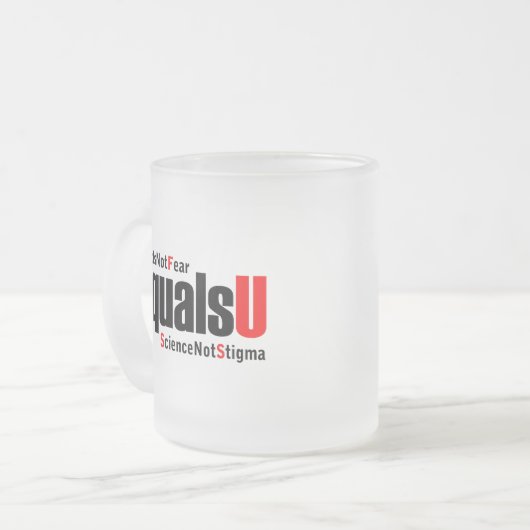 Tasse Givré U = U - VIH indétectable - Science pas Stigmatisme (Devant gauche)