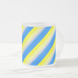 Tasse Givré Ukraine bleue et jaune Inspiration de la paix anti