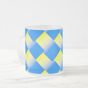 Tasse Givré Ukraine bleue et jaune Inspiration de la paix anti