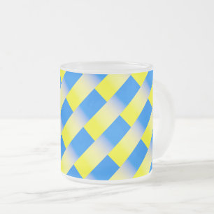 Tasse Givré Ukraine bleue et jaune Inspiration de la paix anti