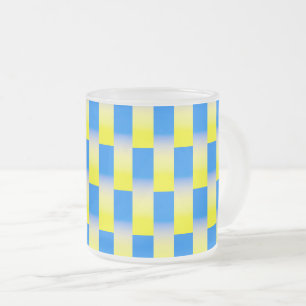 Tasse Givré Ukraine bleue et jaune Inspiration de la paix anti