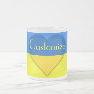 Tasse Givré Ukraine Drapeau bleu jaune Thunder_Cove