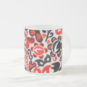 Tasse Givré Ukrainian ethnic folk art floral pattern absrtact (Devant droit)
