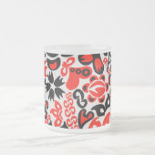 Tasse Givré Ukrainian ethnic folk art floral pattern absrtact (Centre)