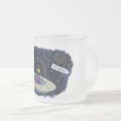 Tasse Givré Un joli poisson heureux dans l'espace dessin animé (Devant droit)