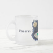 Tasse Givré Un joli poisson heureux dans l'espace dessin animé (Gauche)