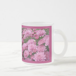 Tasse Givré Une mer de chrysanthèmes roses #2